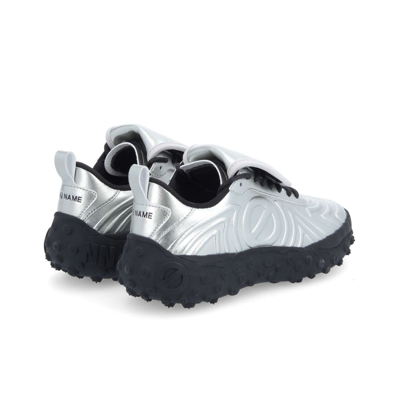 ONDA SNEAKER W - LEATHER METAL - ARGENTO